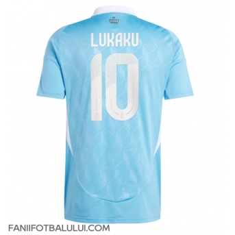 Belgia Romelu Lukaku #10 Tricou Fotbal Replică European 2024 Barbati Deplasare